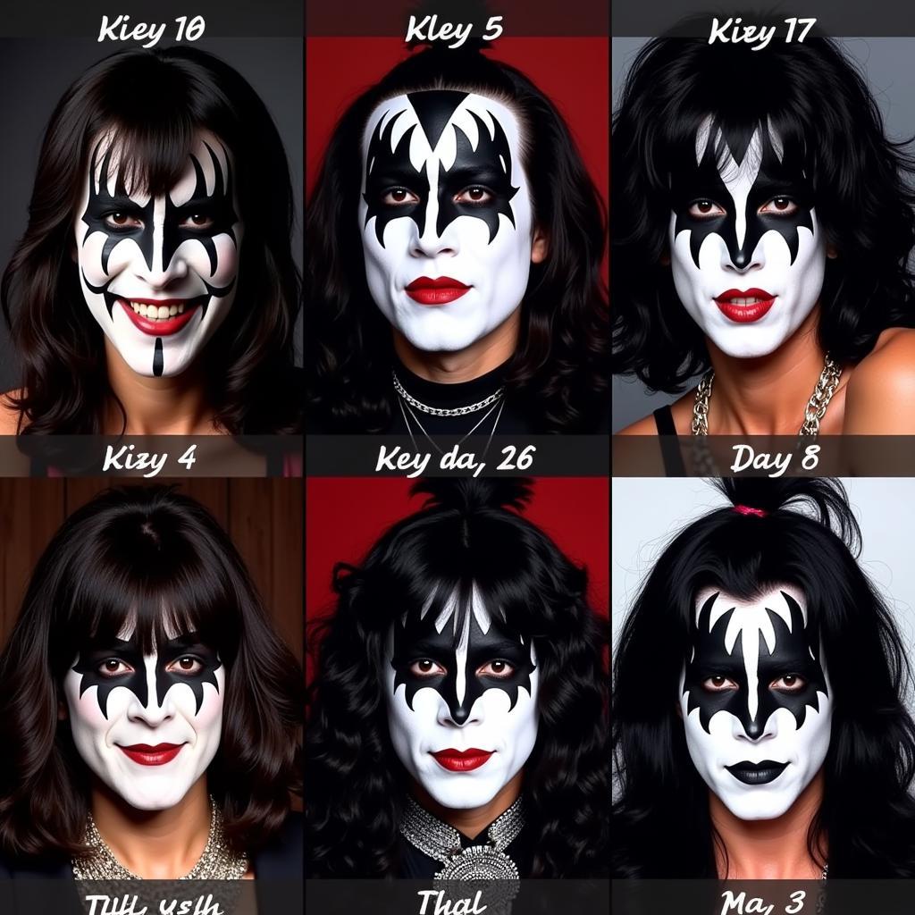 Kiss makeup evolution through the years