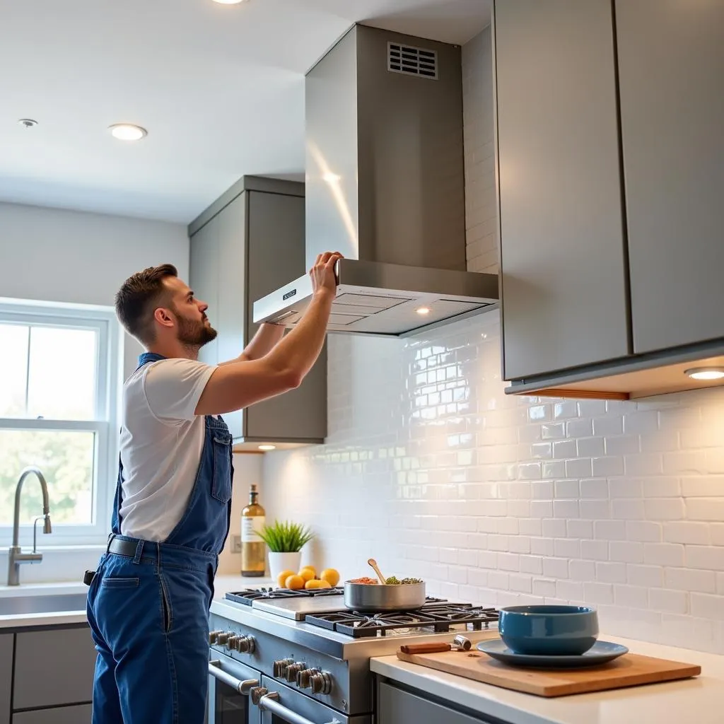 Professional Kitchen Chimney Exhaust Fan Installation