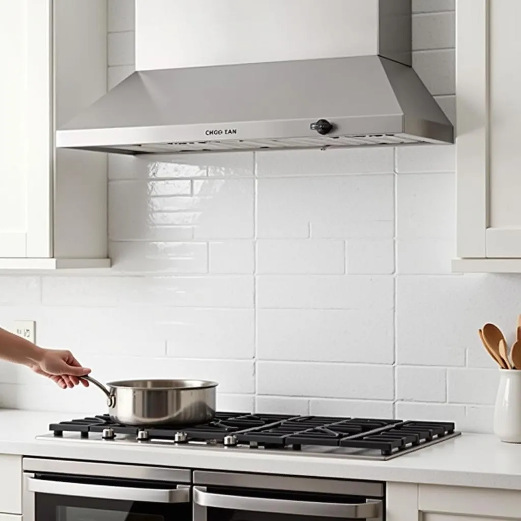 Kitchen Exhaust Fan with Range Hood