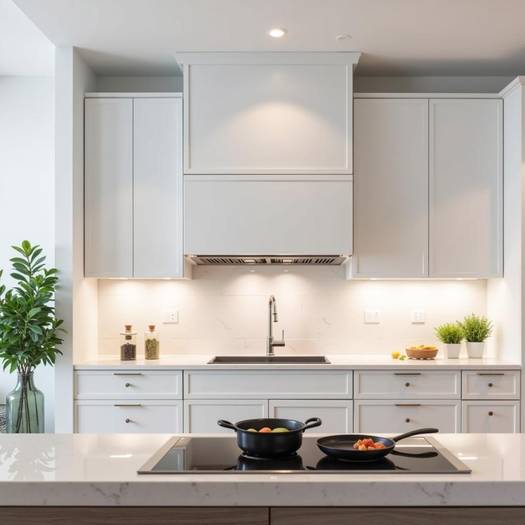 Modern Kitchen with Efficient Cabinet Vent Fan