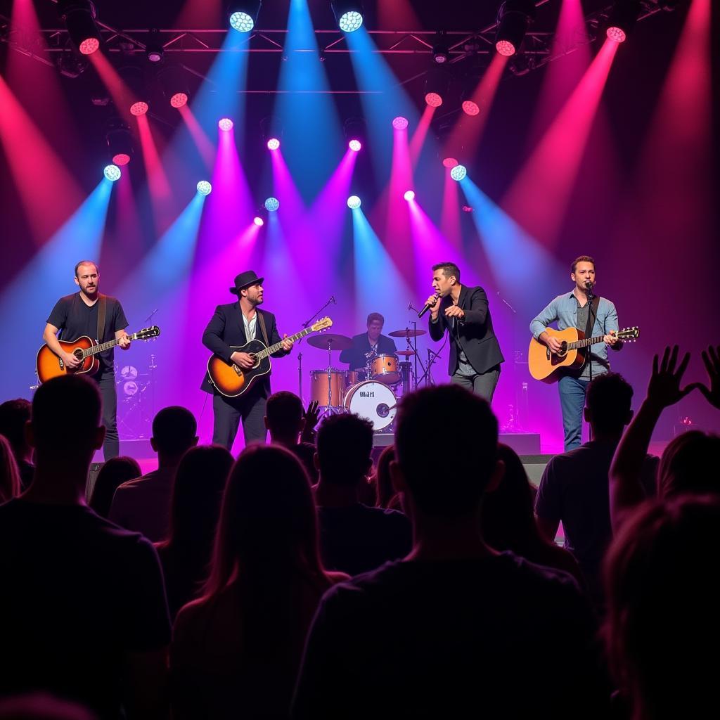 Performers on stage at the 2019 KLOVE Fan Awards