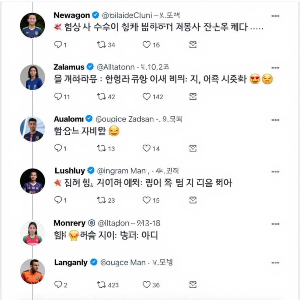 Korean Lady Fan Lady Social Media Interaction