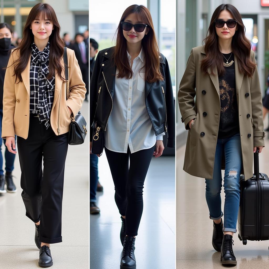 Kpop idols' airport fashion