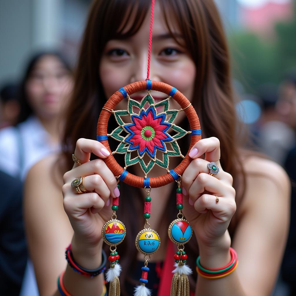 K-Pop Fan holding a Dreamcatcher