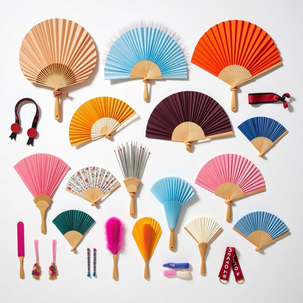 A Colorful Array of K-Pop Hand Fans