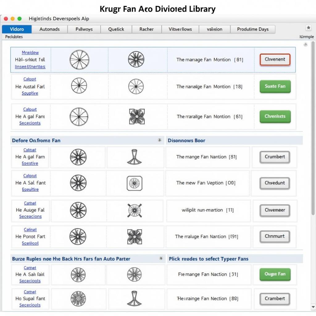 Kruge Fan AutoCAD Library