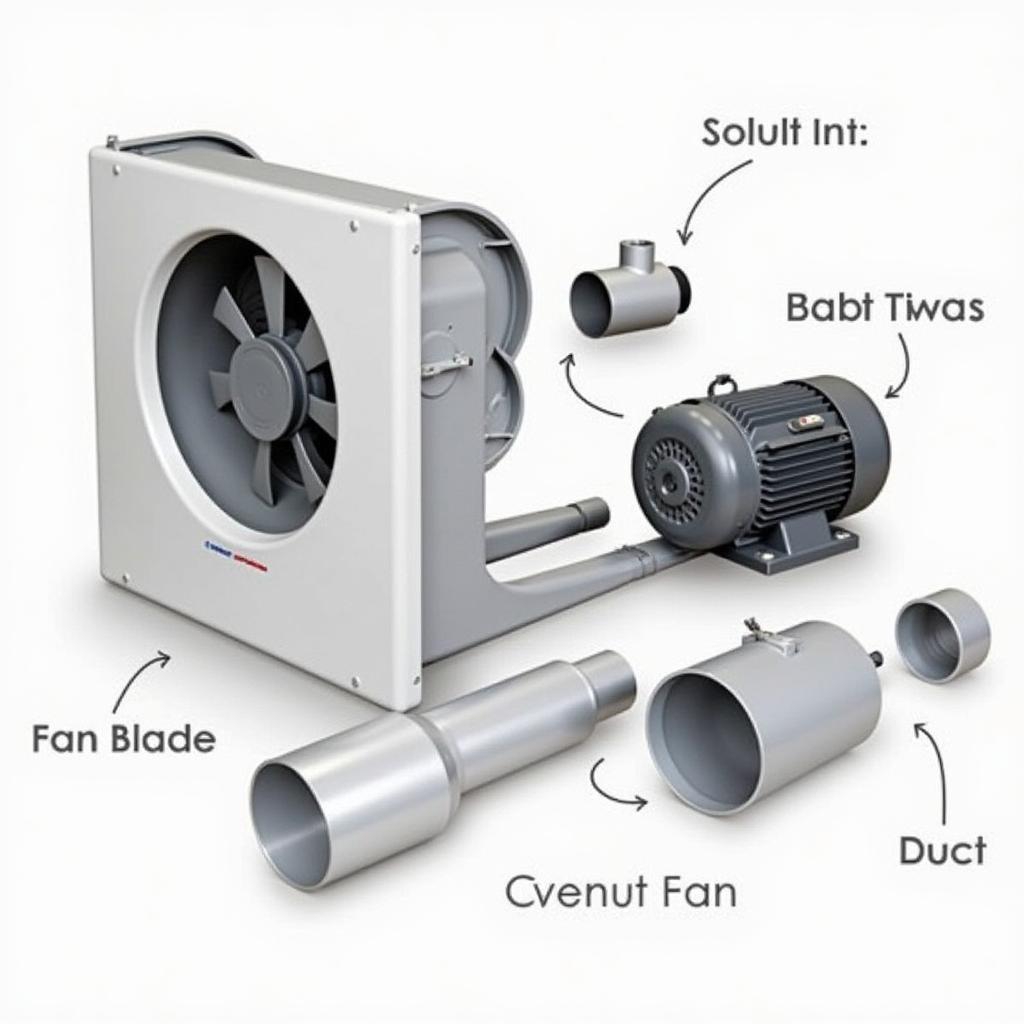 Kruger Inline Exhaust Fan Components