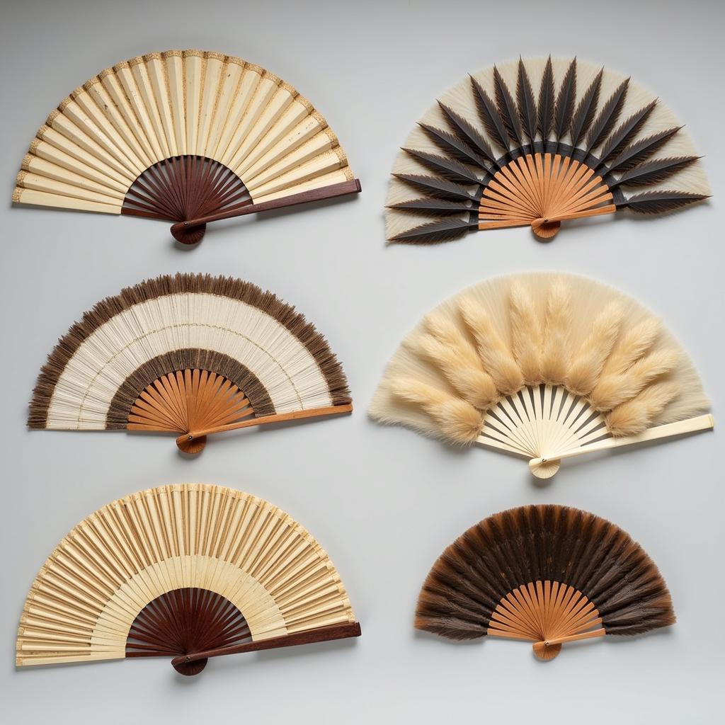 Kushan Fans Made from Various Materials