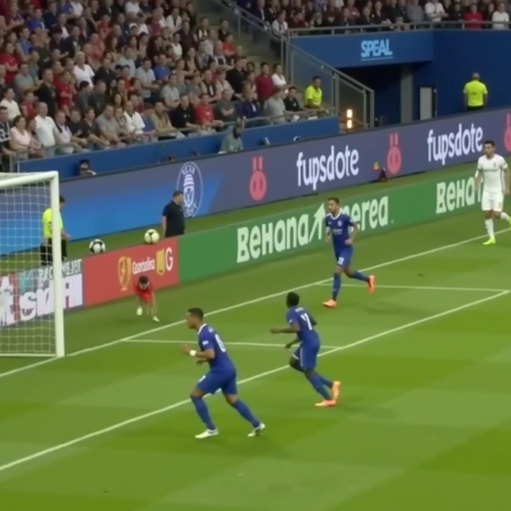 Kylian Mbappé's Goal Using the Fan Blade Blue Sprint