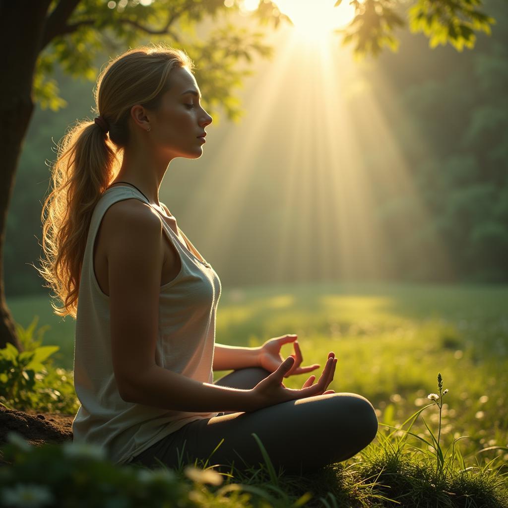 The Lady on Her Meditation Journey