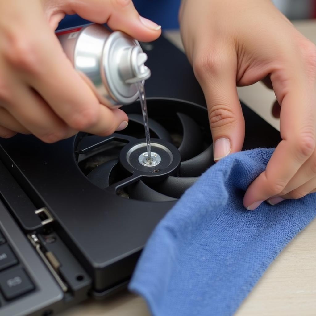 Inspecting Laptop Fan