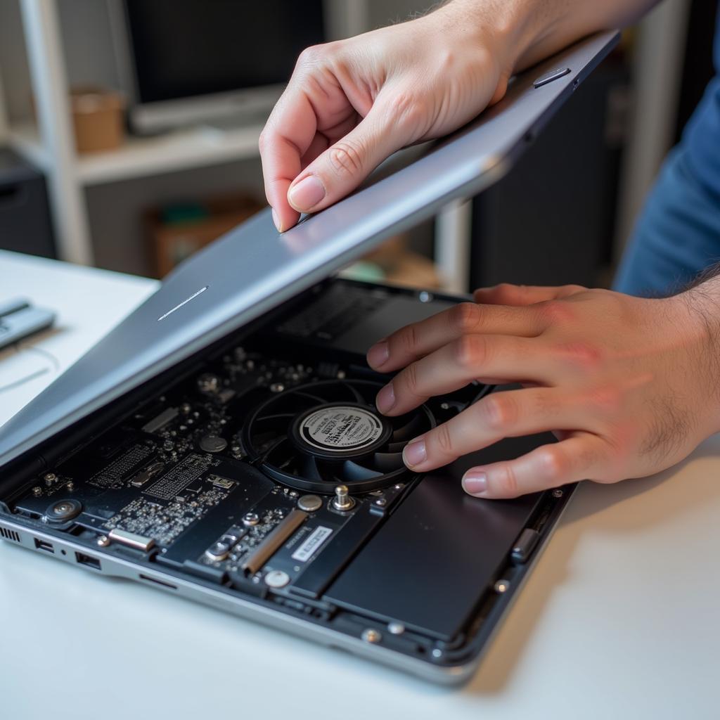 Laptop Fan Repair by a Technician