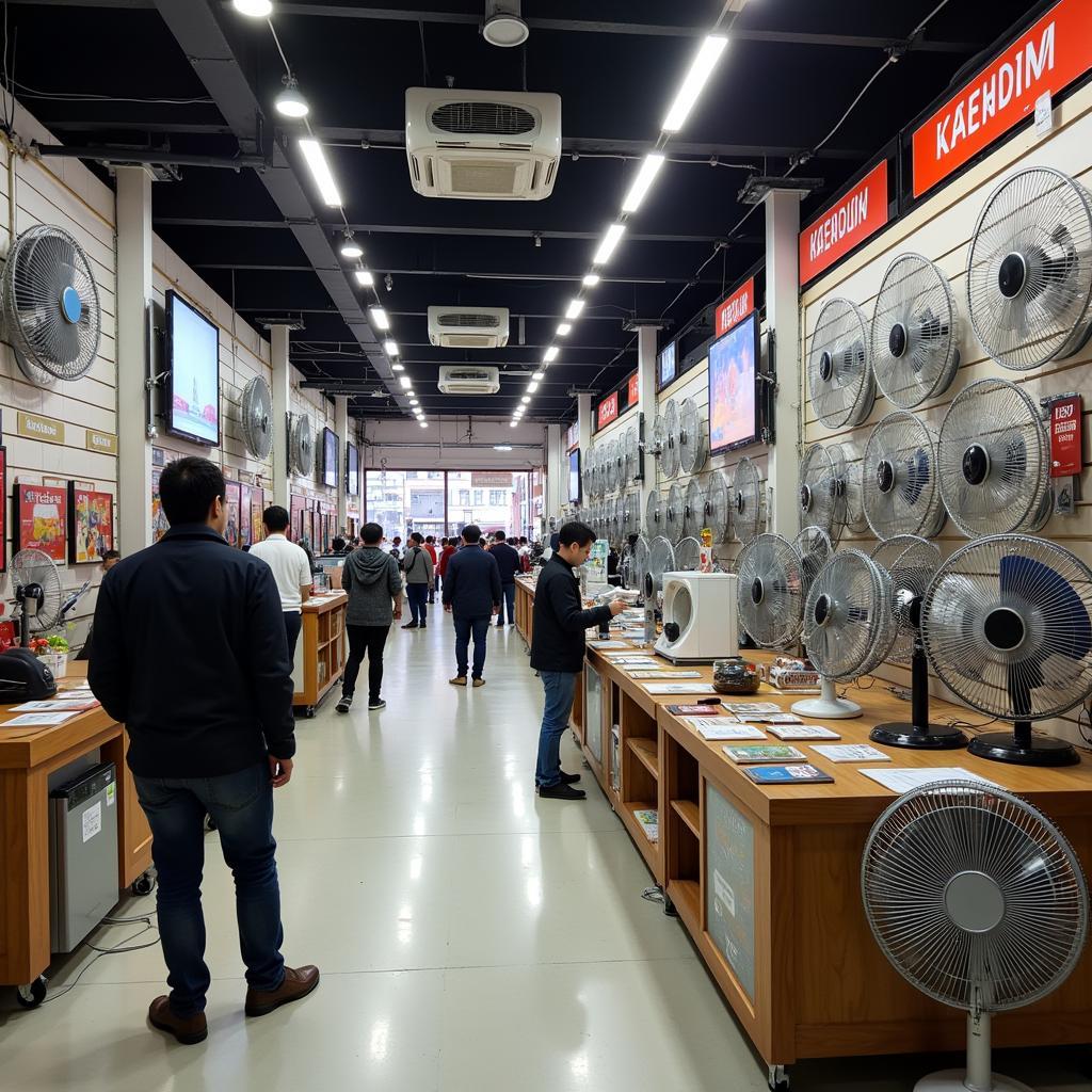 Fan Display in Hanoi Store