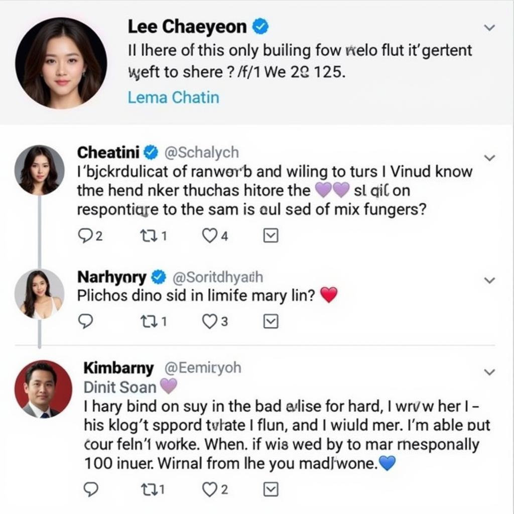 Lee Chaeyeon Interacting with Fans on Social Media