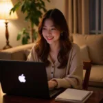 Lee Chaeyeon Reading Fan Comments Online