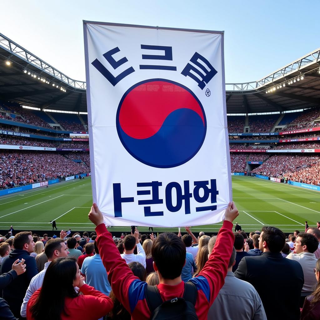 Lee Eansung fans with banner