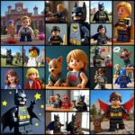 Lego Batman Fan Art Collage