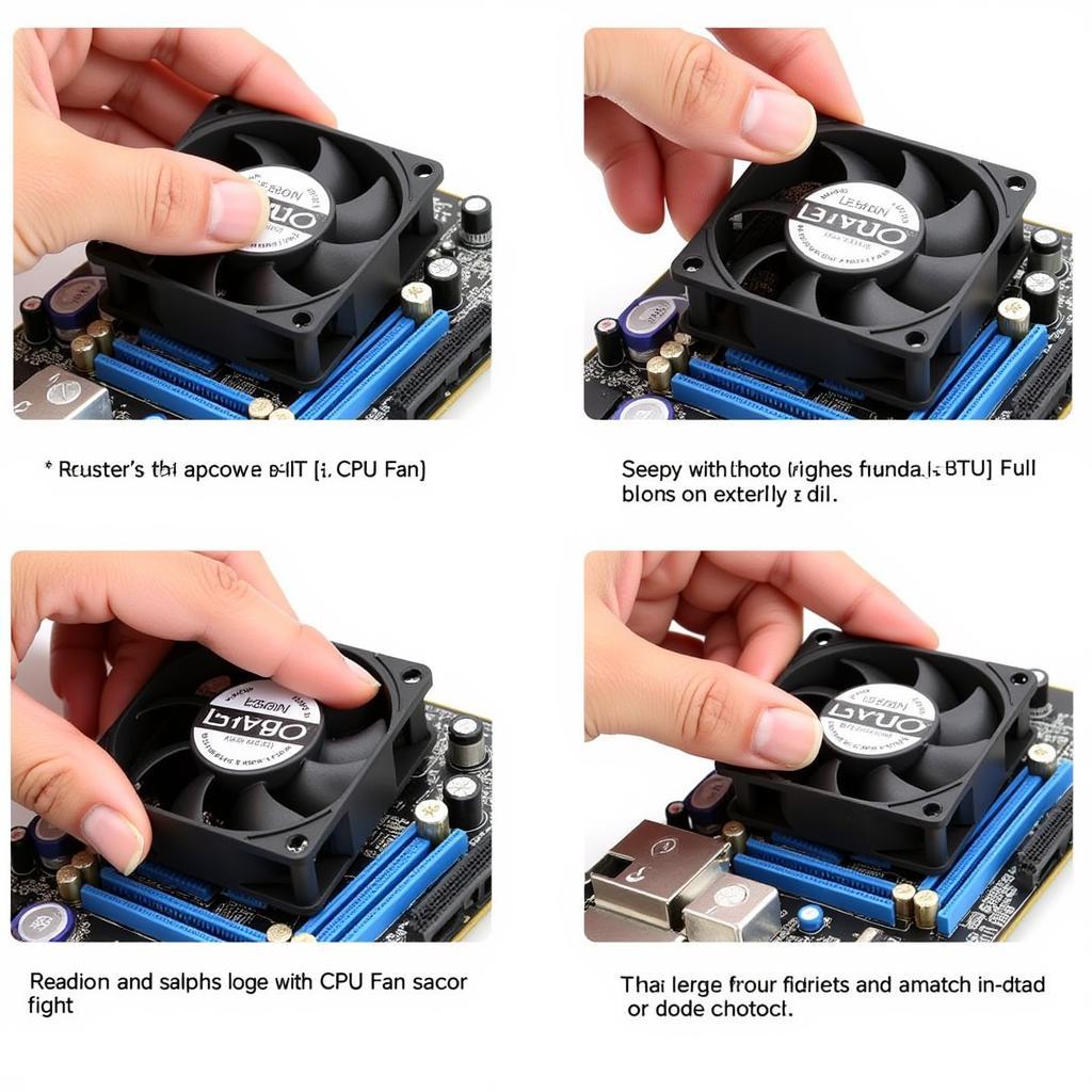 Installing a Leto CPU fan on a motherboard