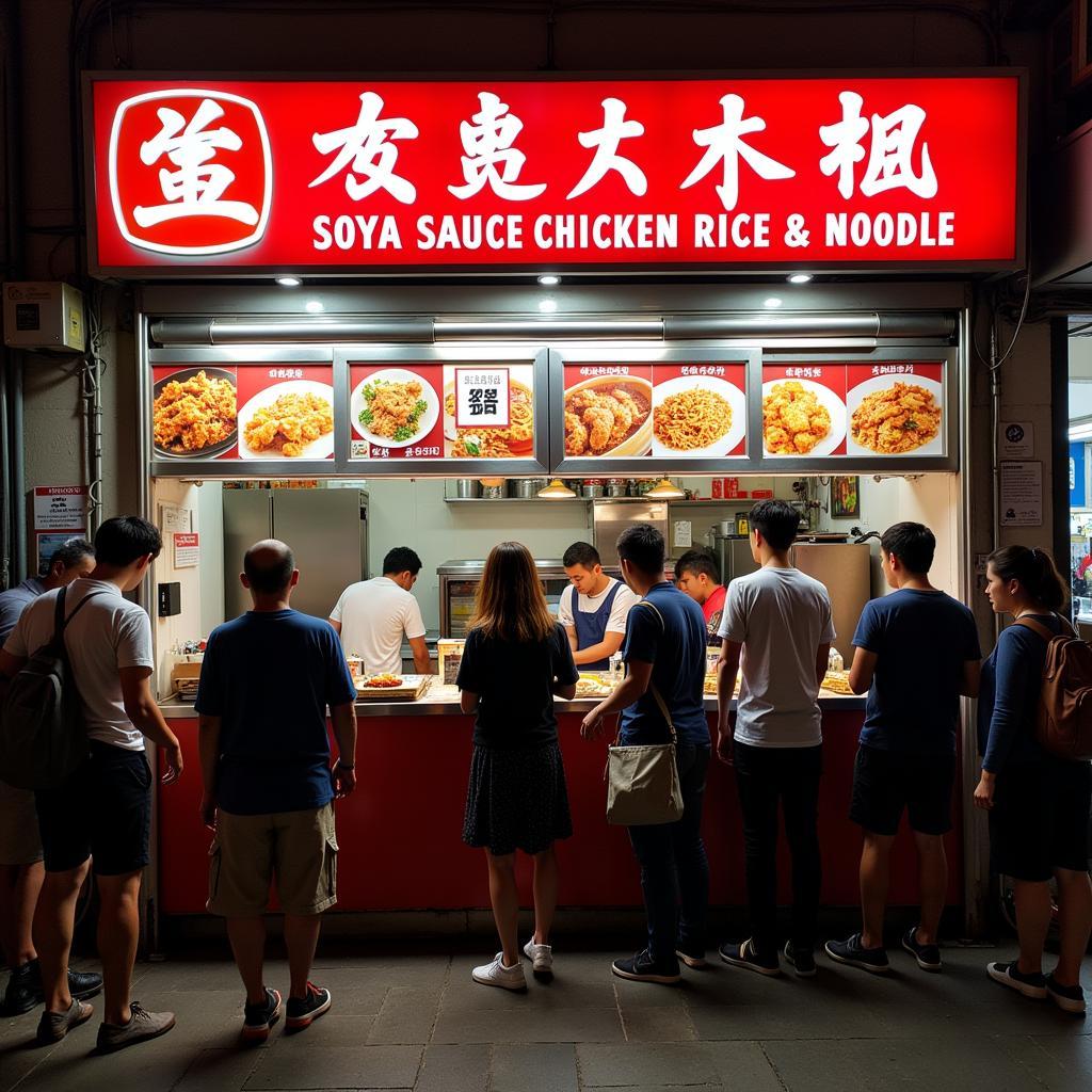 Liao Fan Hong Kong Soya Sauce Chicken Rice & Noodle stall in Singapore