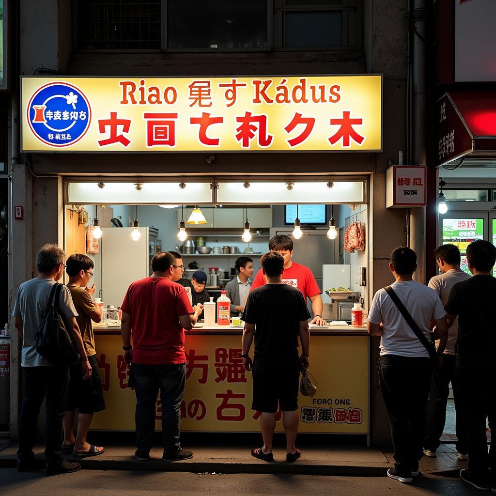 Liao Fan's humble stall with the prestigious Michelin star.