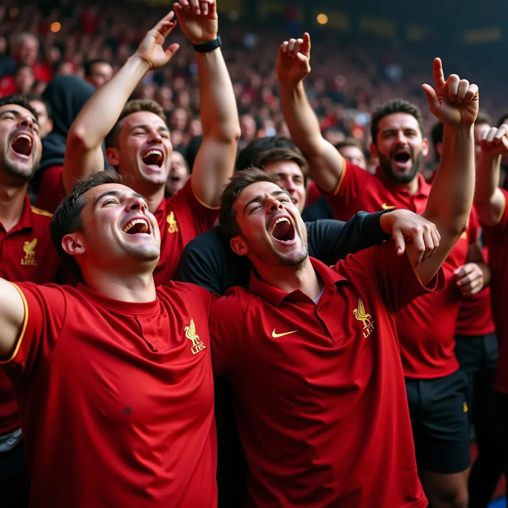 Liverpool Champions League Fans Celebrate Victory