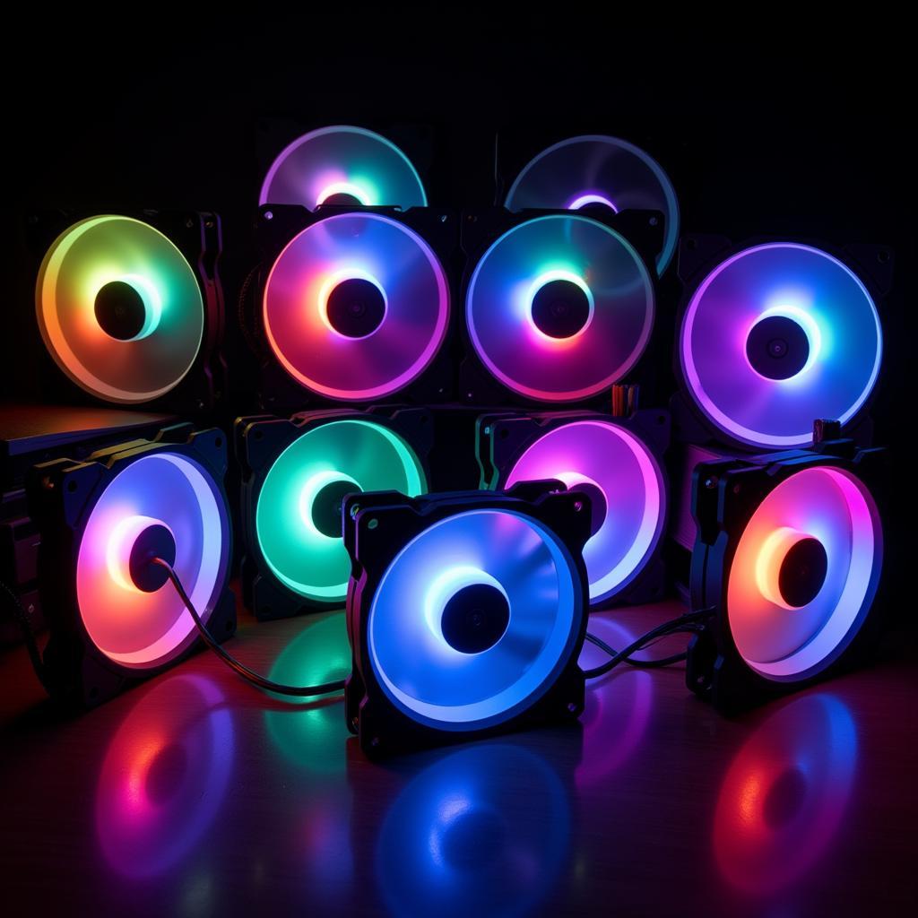 LL120 RGB Fans in Different Colors