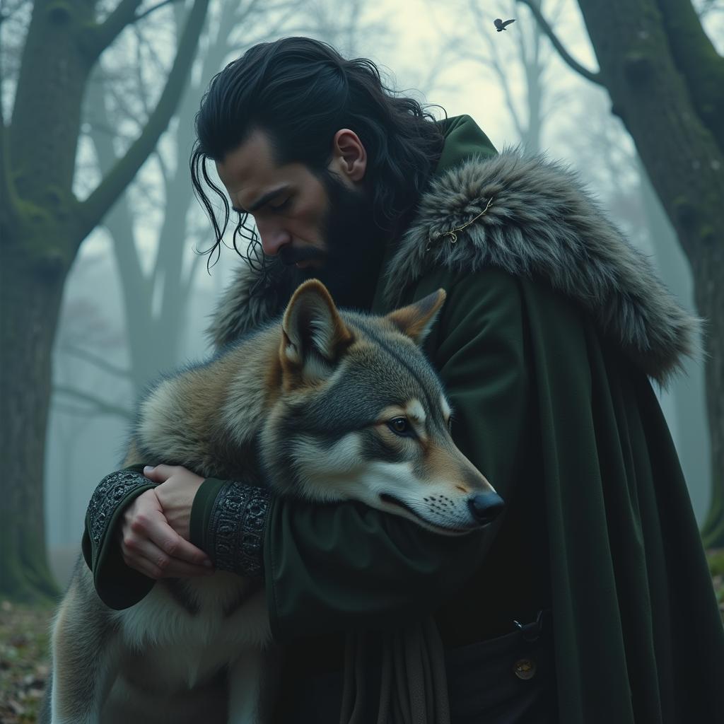 Loki Embracing Fenrir