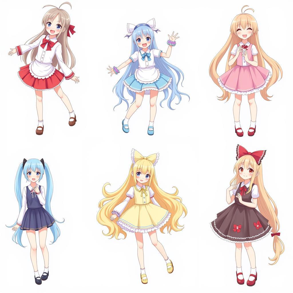 Various Styles of Loli Fan Art