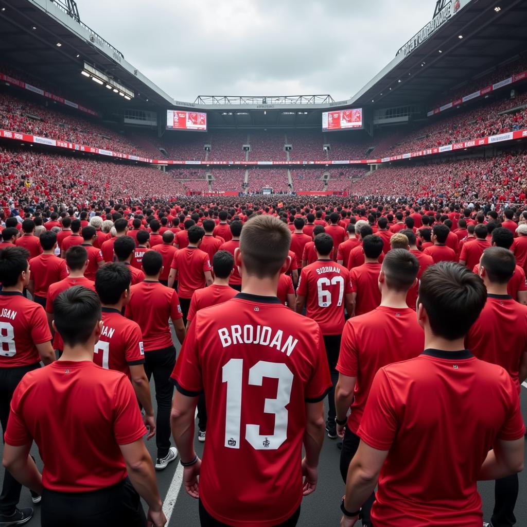 Fans Donning Lucky Jerseys