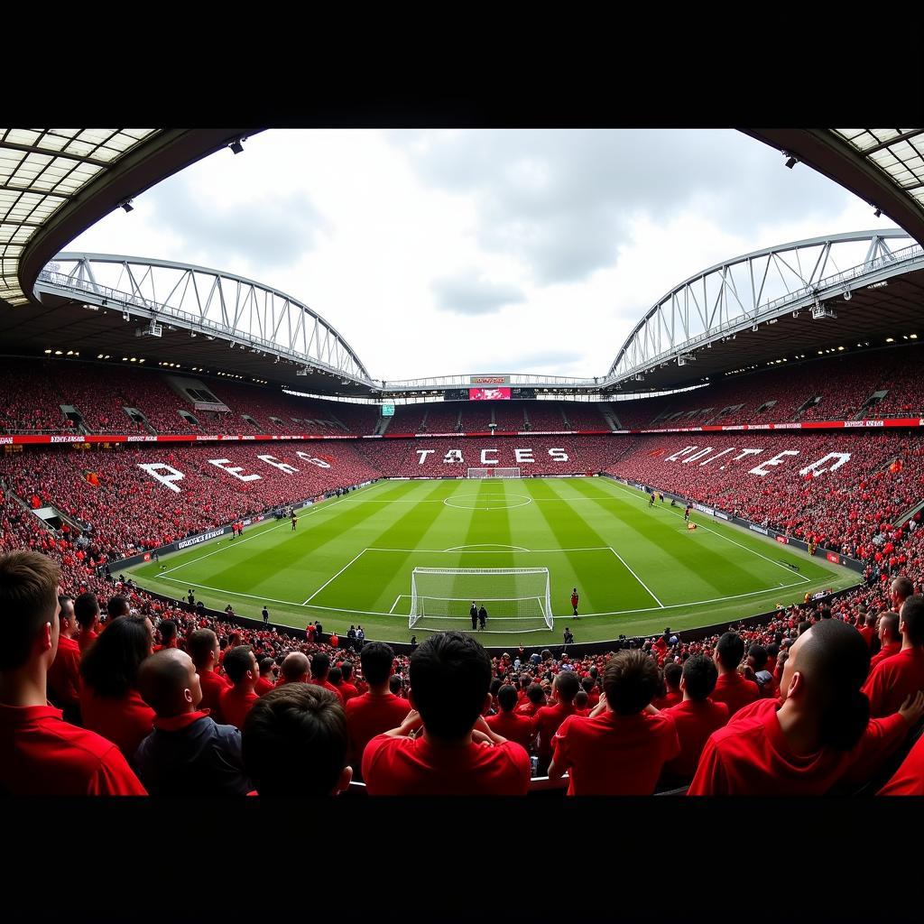 Manchester United fans at Old Trafford