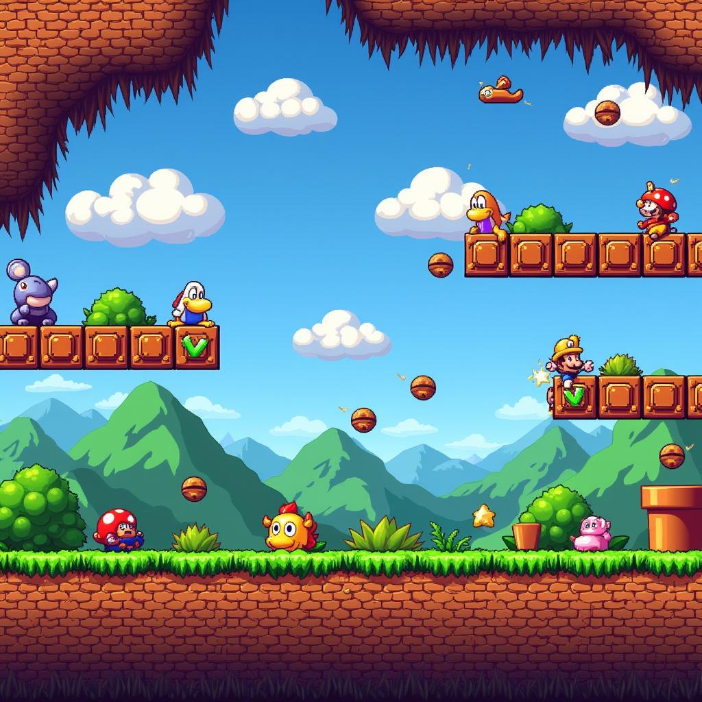 Mario Fan Game Level Design