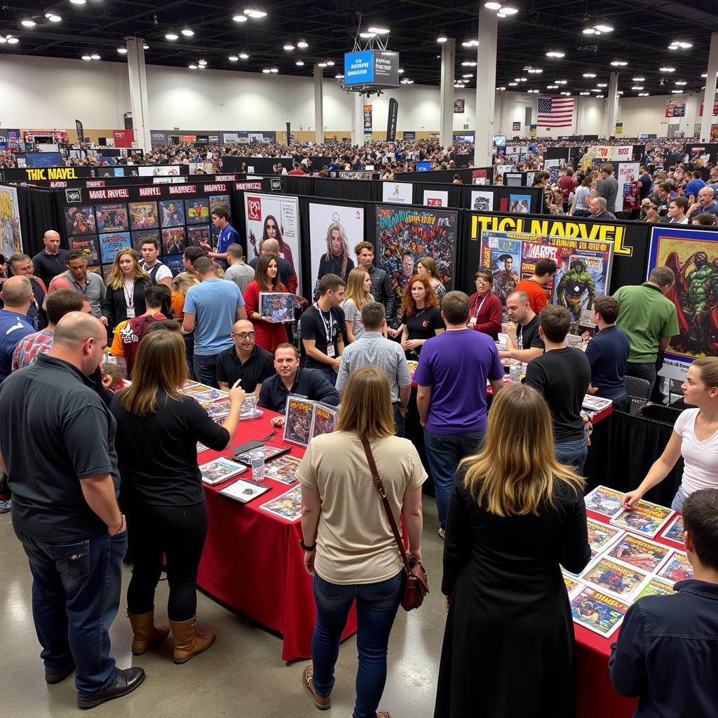 Marvel Comic Con Booth