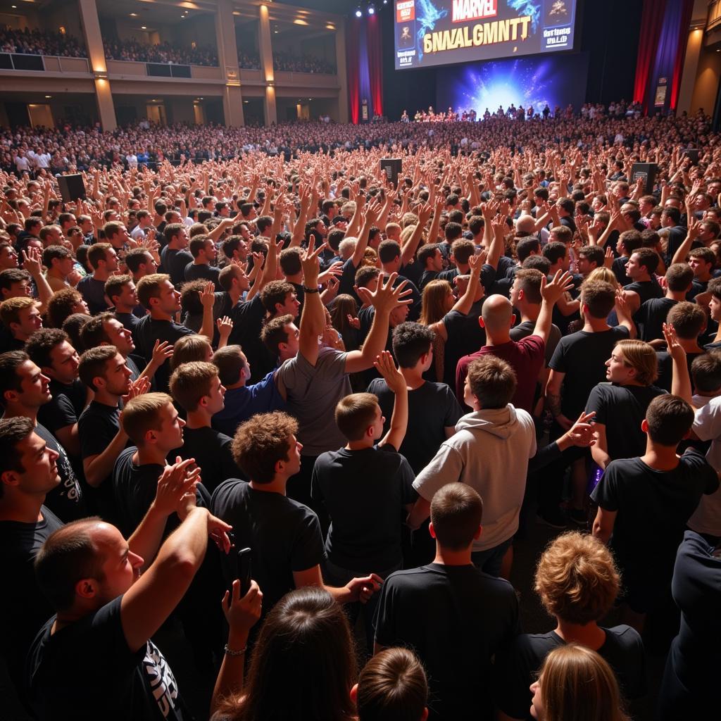 Fans at a Marvel Fan Meeting