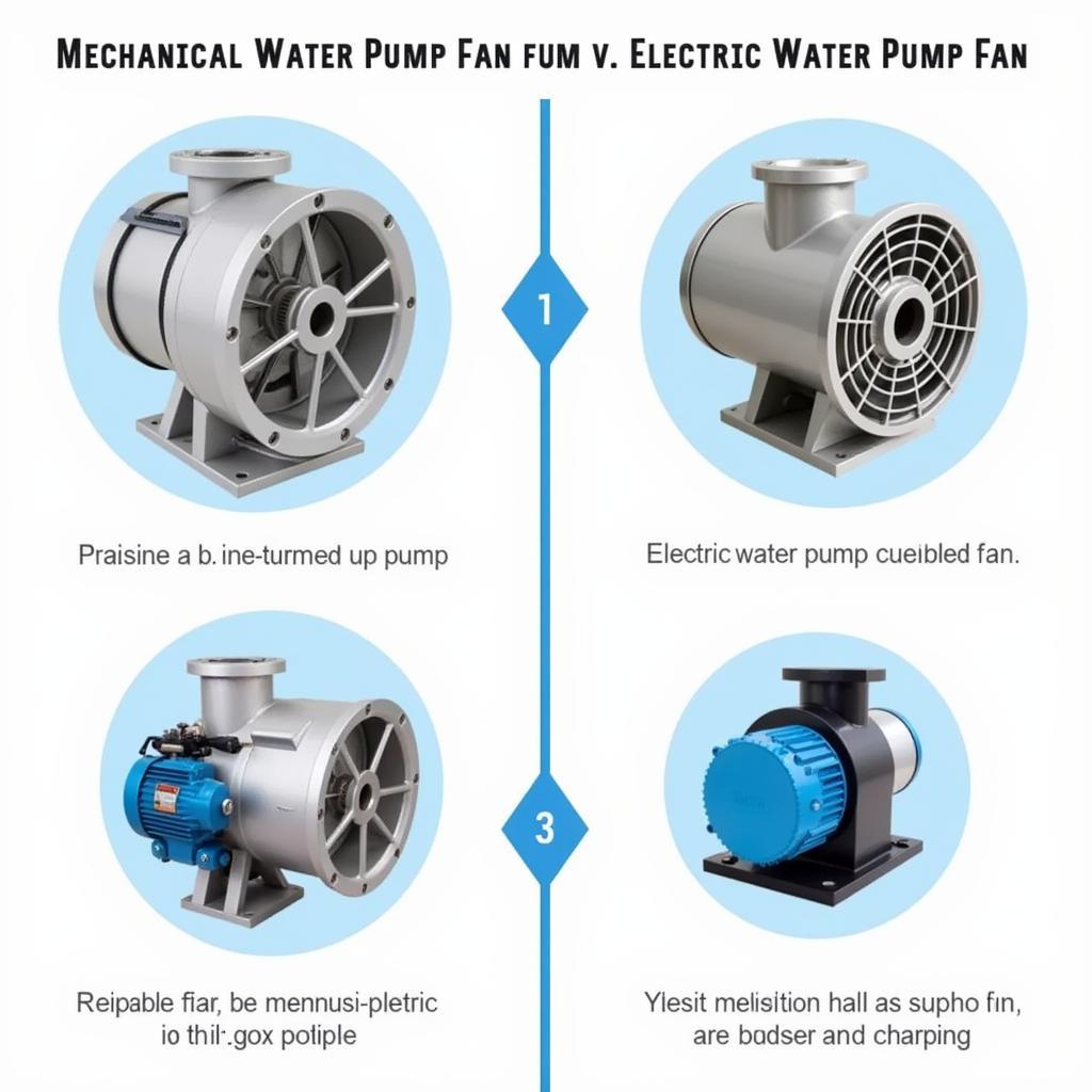 Mechanical and Electric Water Pump Fans