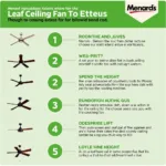 Menards Leaf Ceiling Fan Buying Guide