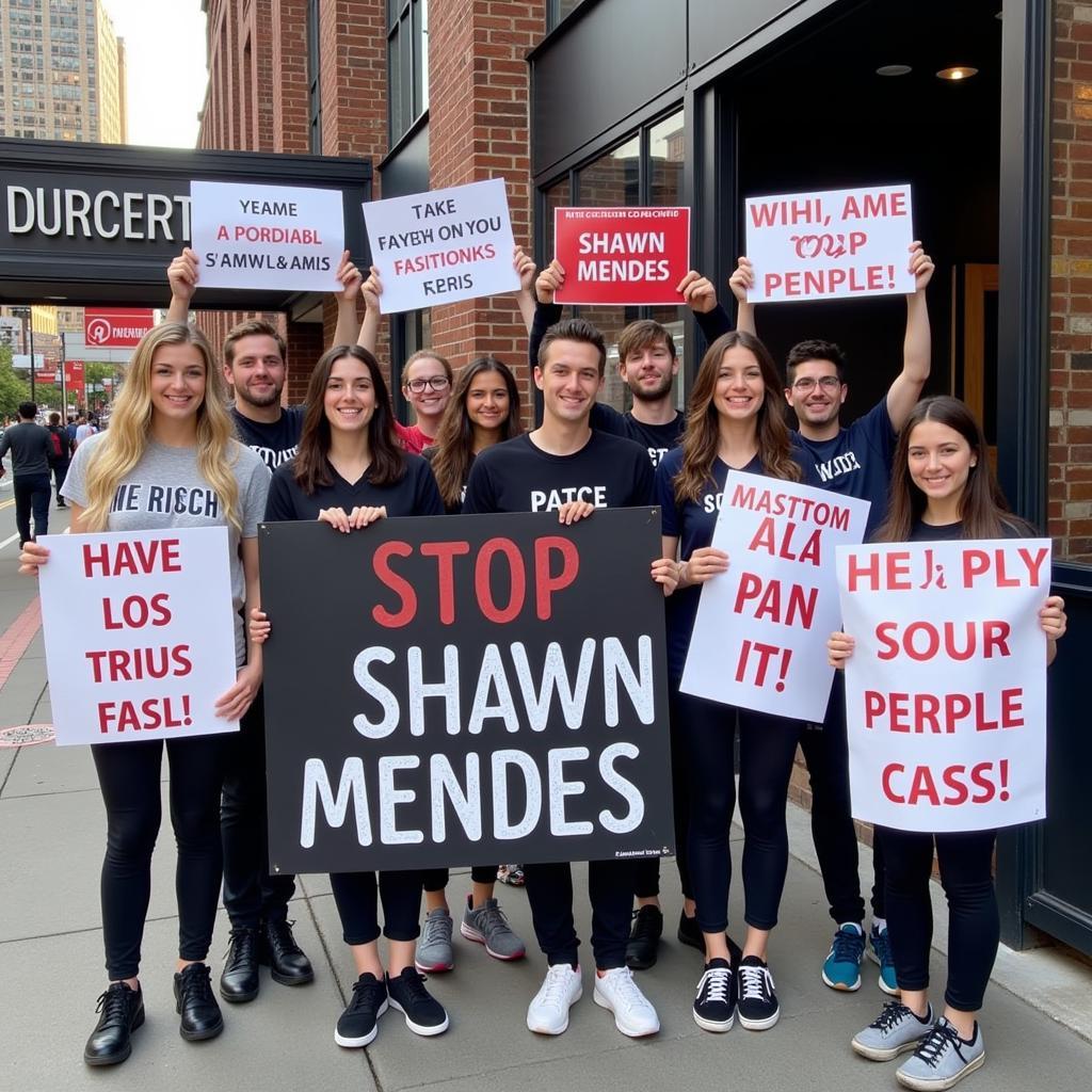 Mendes Army Supporting Shawn Mendes