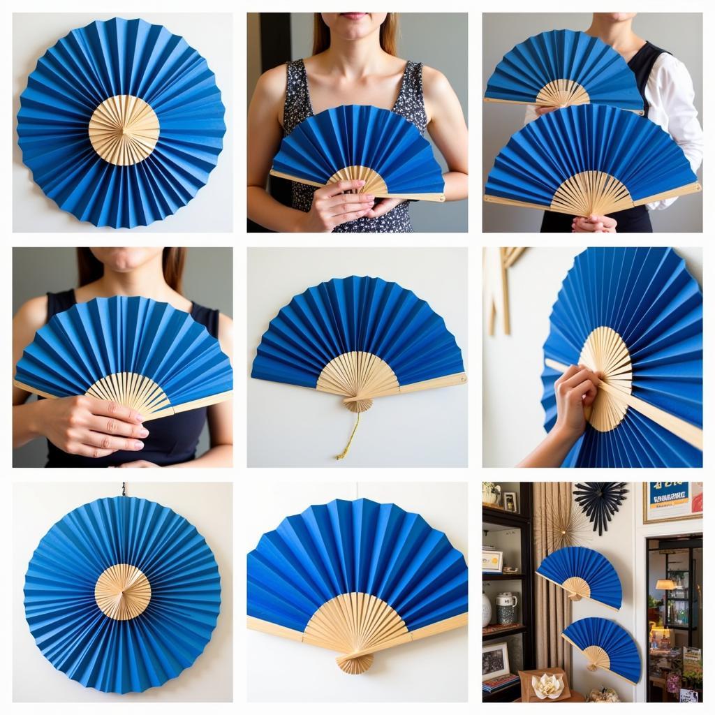 Modern Uses of Blue Chinese Paper Fans