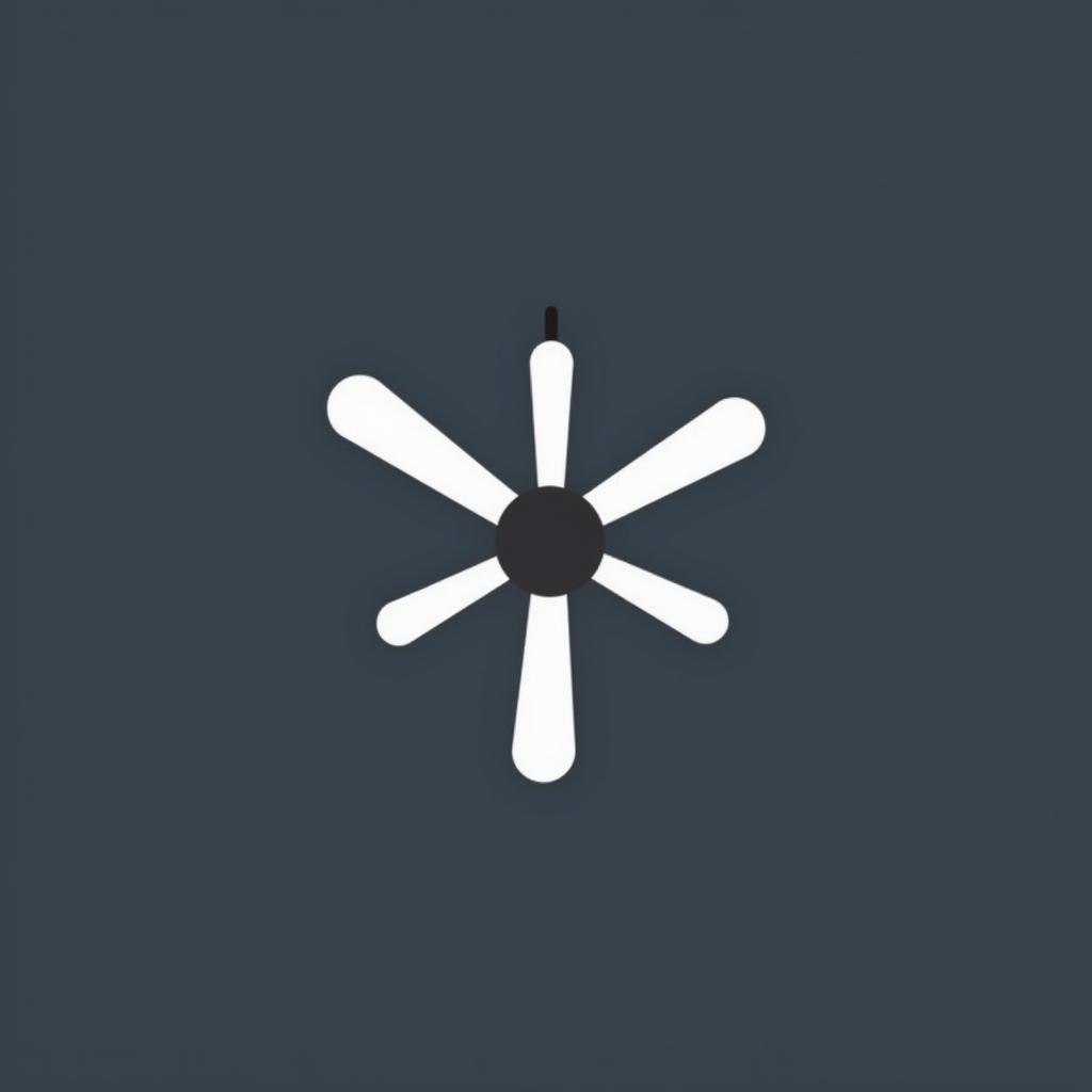 Modern Ceiling Fan Icon PNG