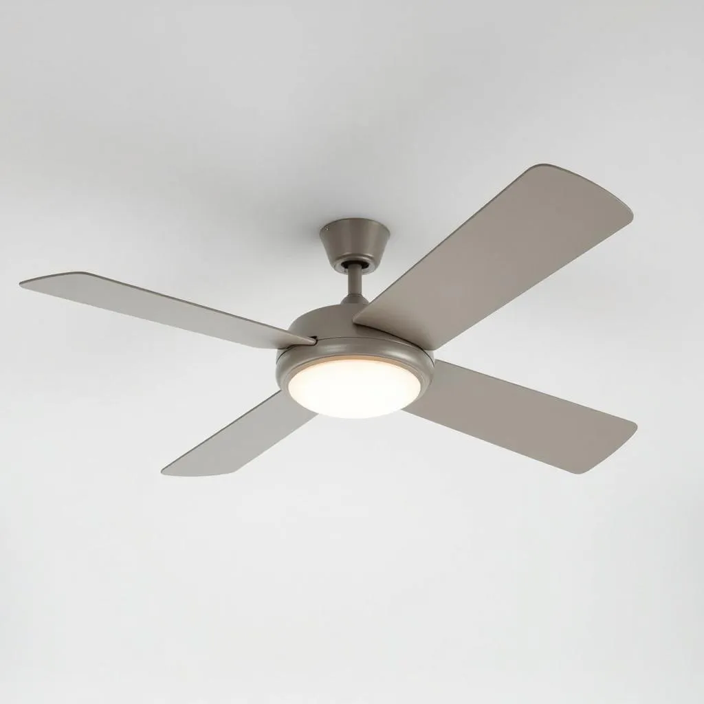 Modern ceiling fan with LED light