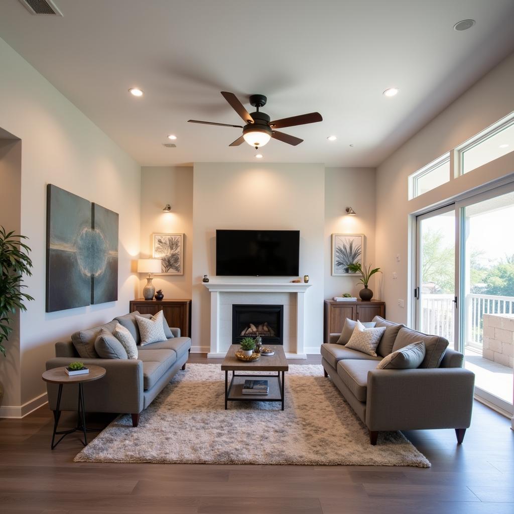 Modern Ceiling Fan in Phoenix Home