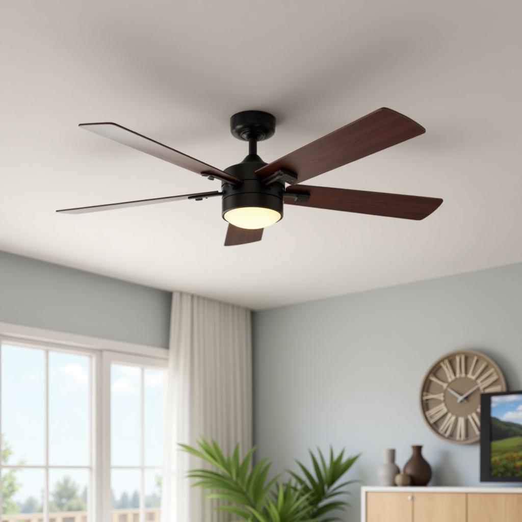 Modern Ceiling Fan with Integrated Lighting