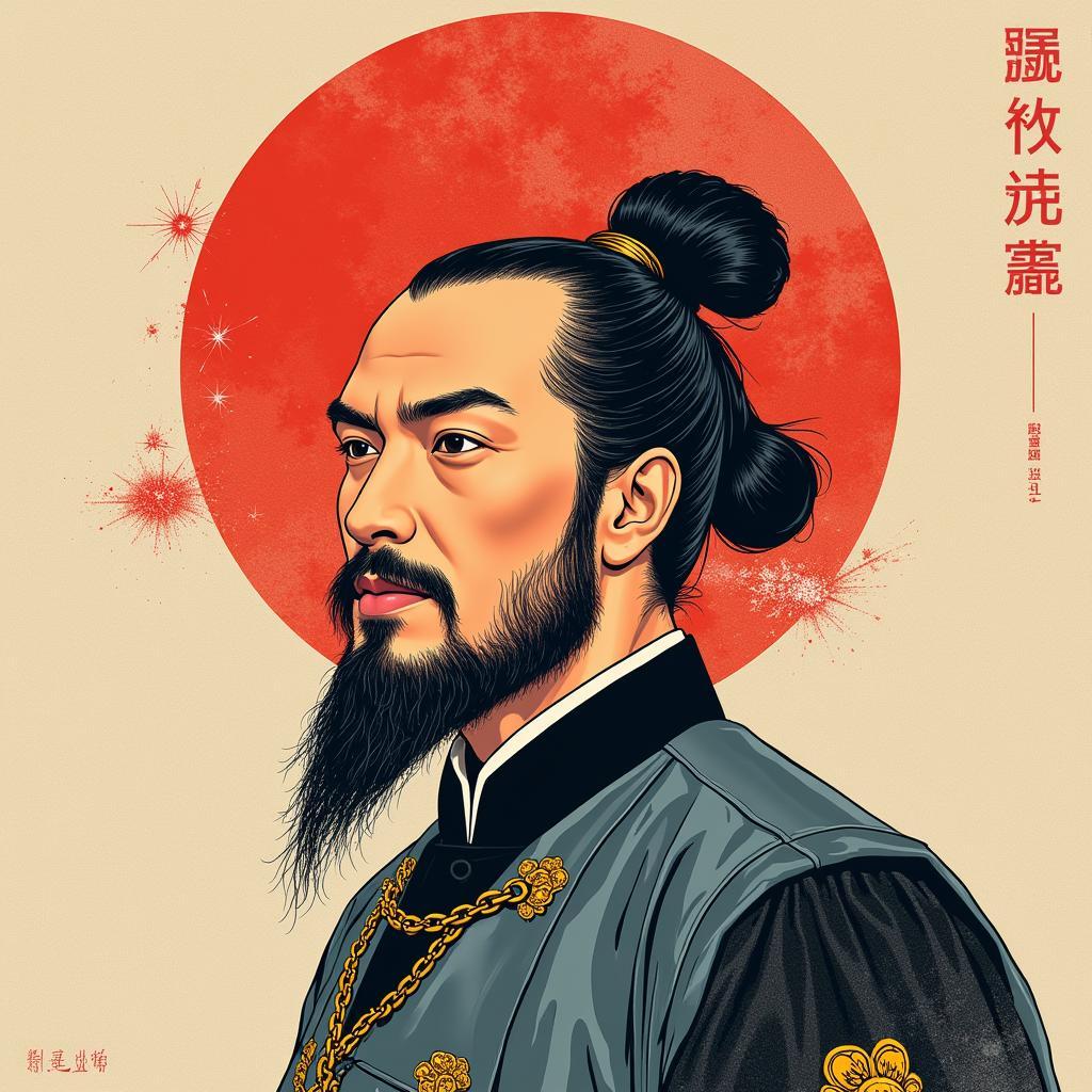 Modern artistic depiction of Xiang Yu