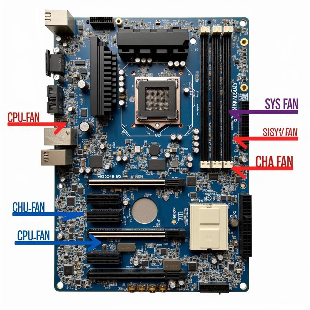 Fan Headers on a Motherboard