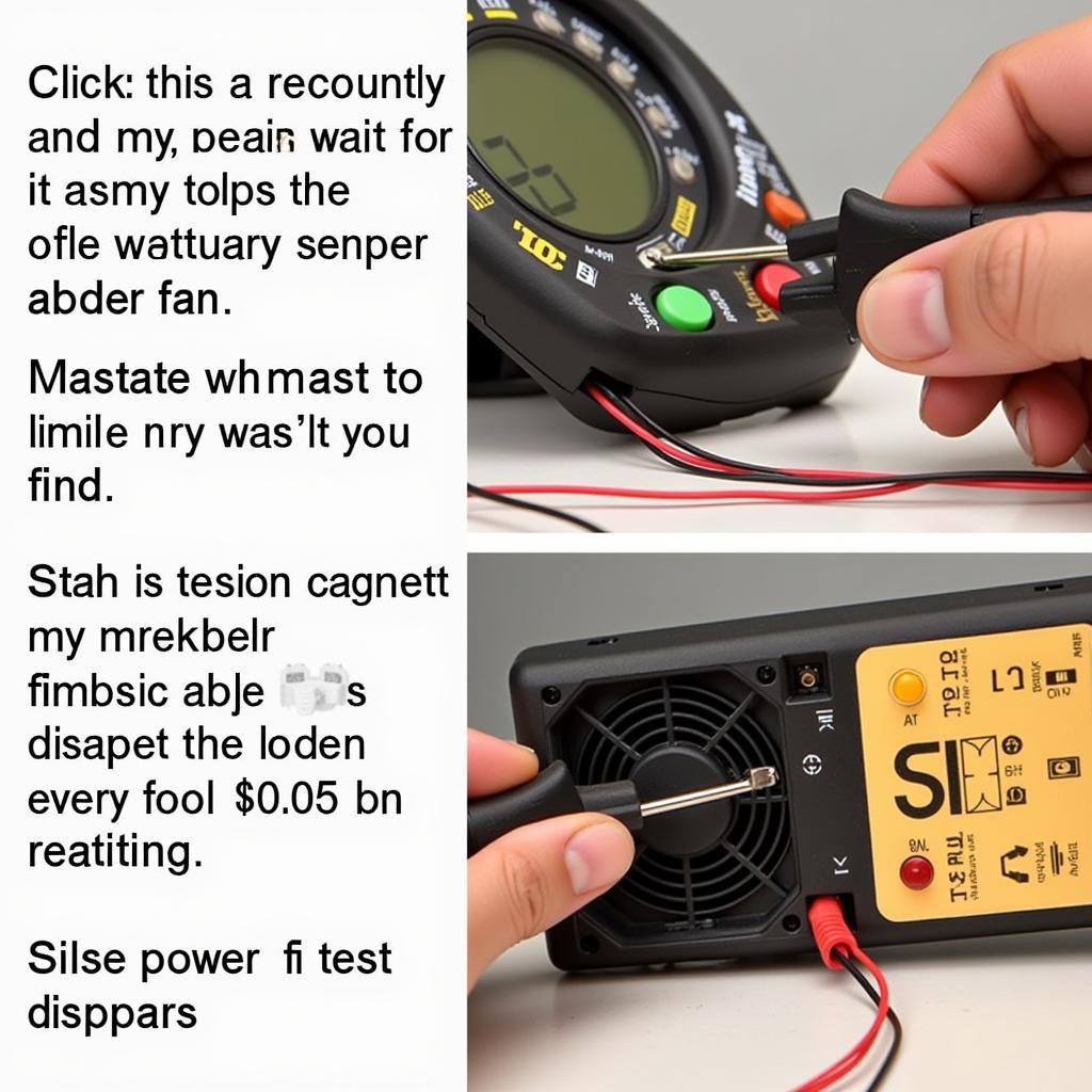 Multimeter Testing Hall Effect Sensor in Fan