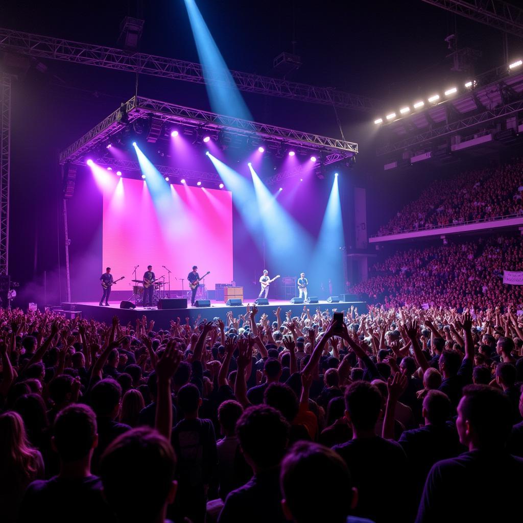 Music Band 2015 performing on their world tour