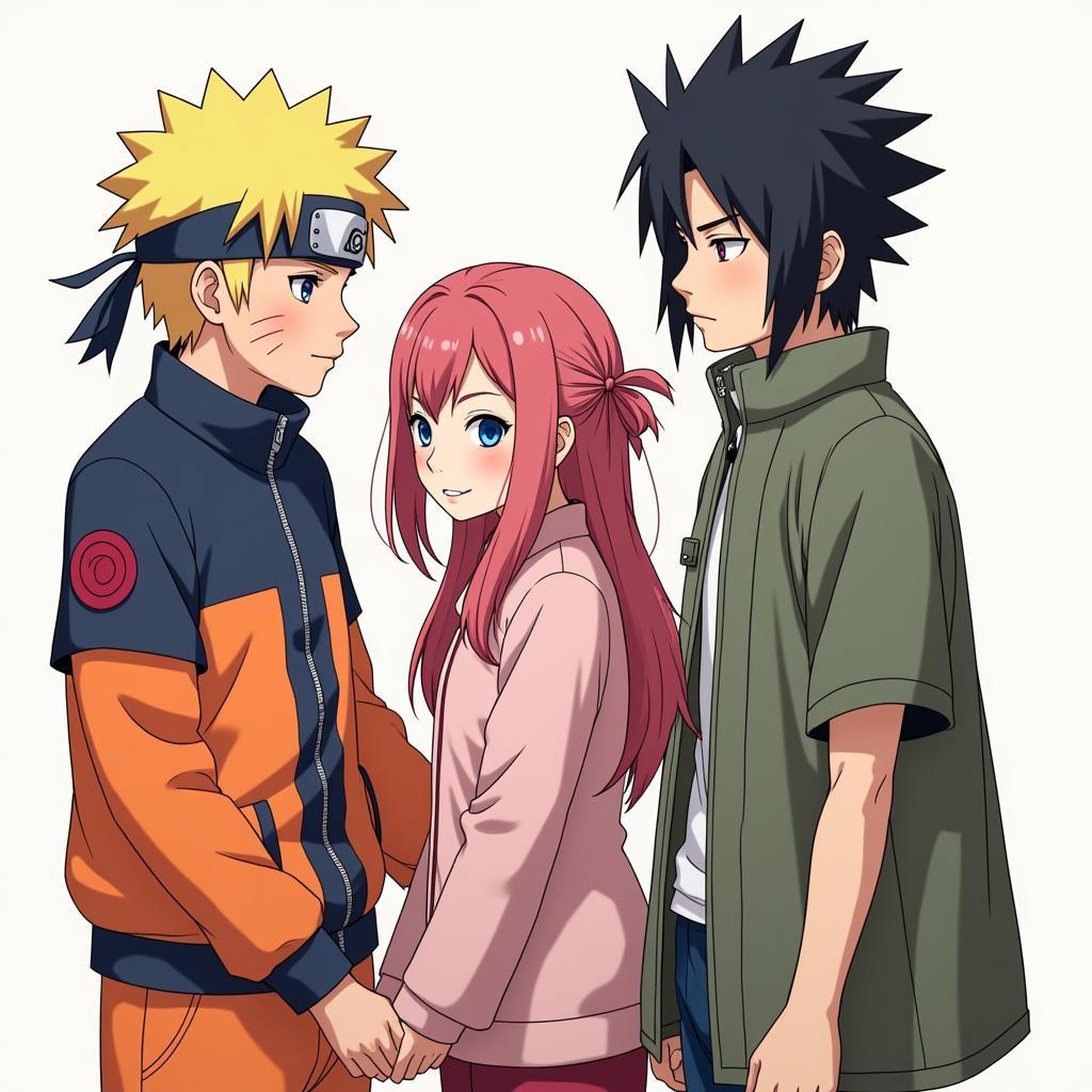 Naruto, Sasuke, and Sakura