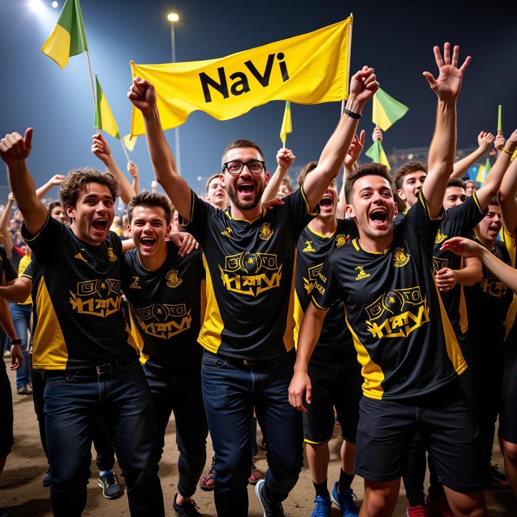 Na'Vi Dota2vn Fans Celebrating Victory