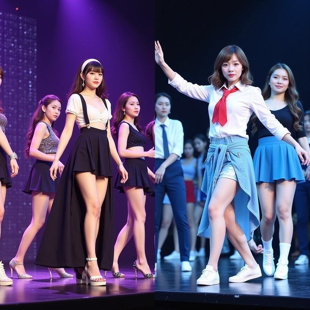 Live performance comparison of Nogizaka46 and IZ*ONE