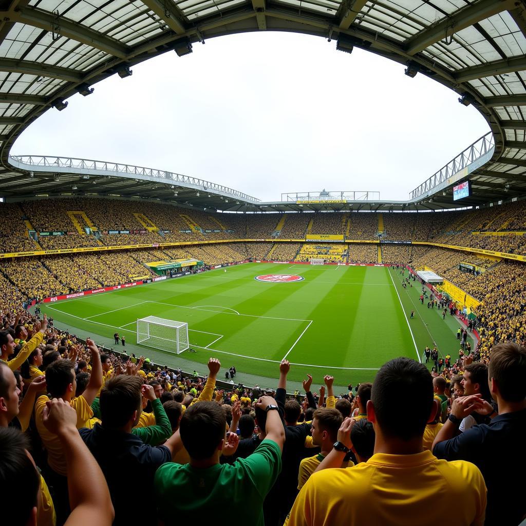 Norwich City Fans at Carrow Road Stadium