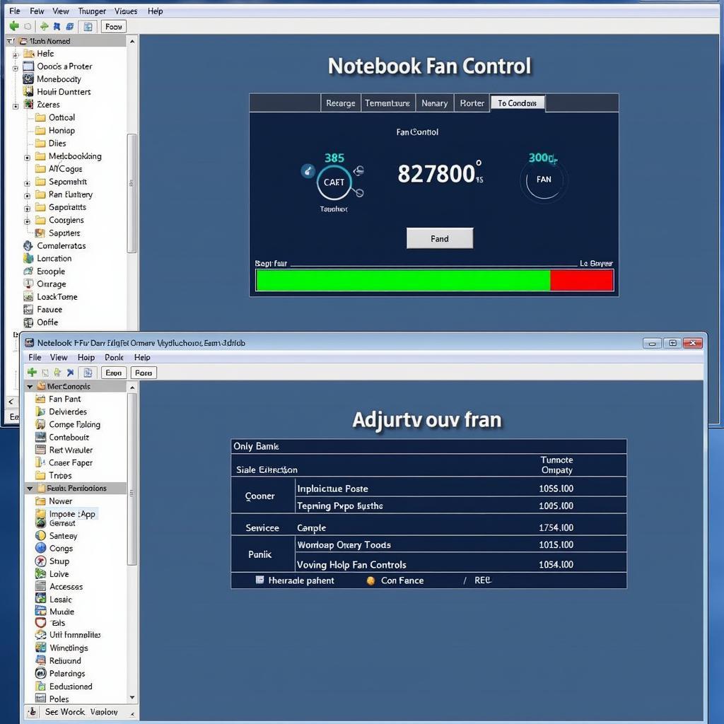 Notebook Fan Control Interface